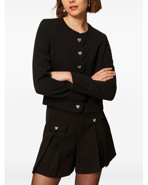 Twinset Black Polyester Shorts
