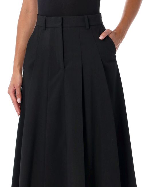 By Malene Birger Black Edena Midi Skirt
