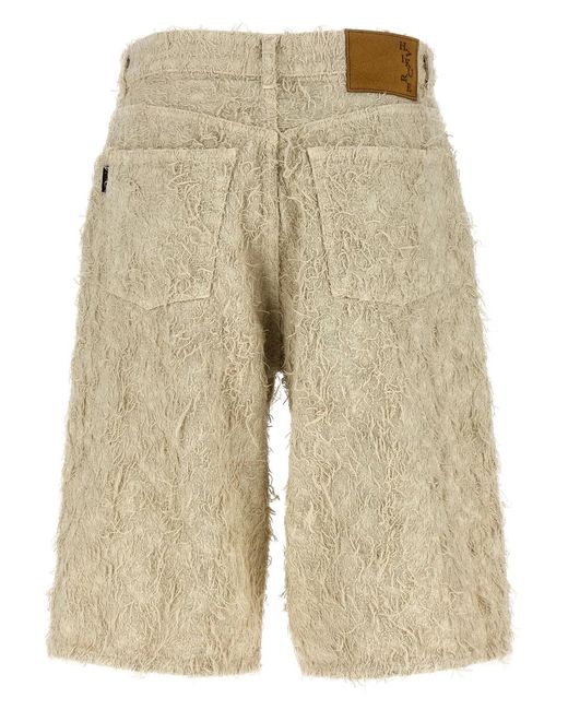 Haikure Natural Bermuda Shorts 'Becky Fur Denim'
