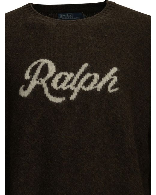 Polo Ralph Lauren Black "Ralph" Crew-Neck Sweater for men