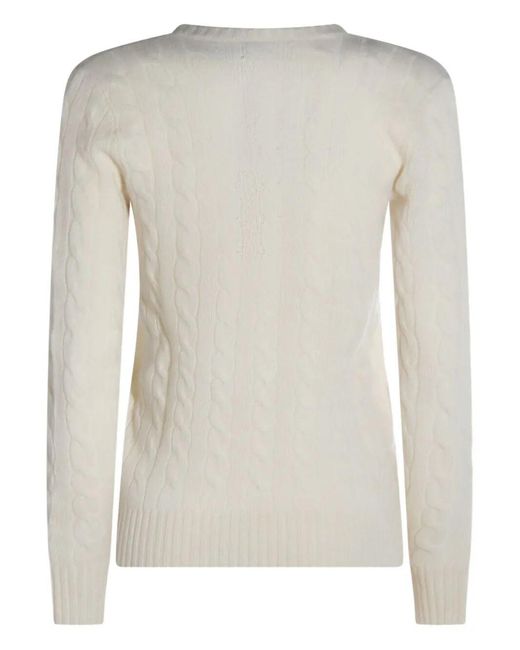 Polo Ralph Lauren White "Kimberly" Long Sleeves Pullover