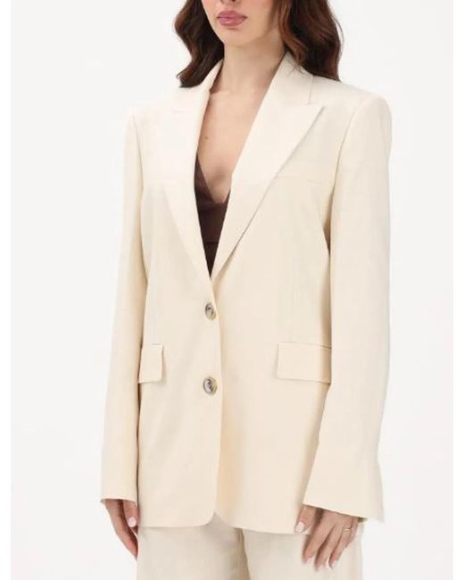 Pinko Natural Single Breasted Jacket