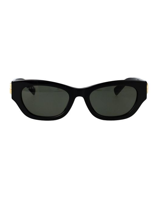 Gucci Black Recycled Acetate Sunglasses