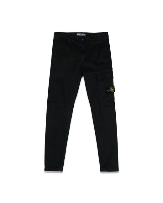 Stone Island Black Slim Pants