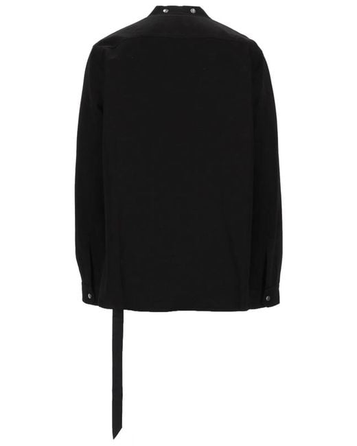 Rick Owens Black Cotton Shirt for men