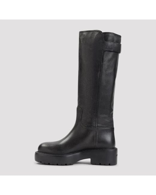 Miu Miu Black Leather Boots