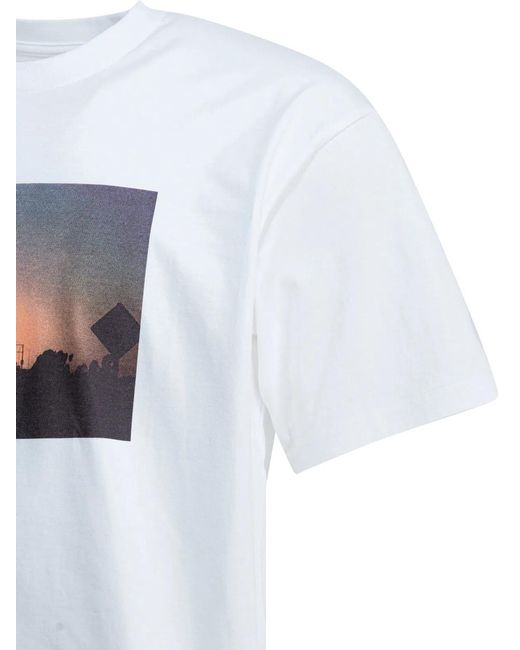 Carhartt White "Warm Views" Crewneck T-Shirt for men