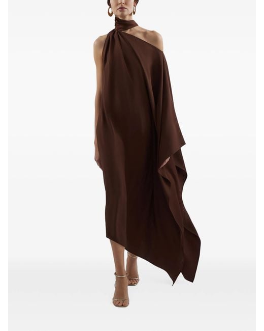 Taller Marmo Brown Atlas Dress