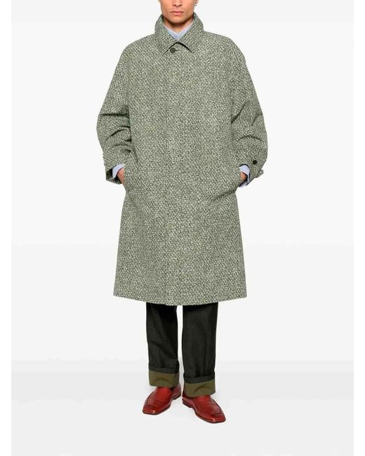 Gucci Green Polyester Coat for men
