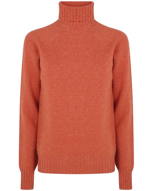 Drumohr Orange Turtle Neck Sweater