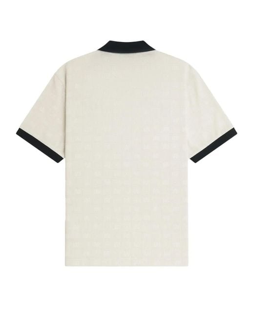 Fred Perry White Polo Con Logo for men
