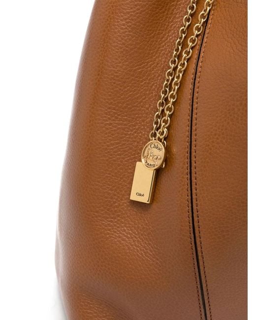 Chloé Brown Tote Bag Spin