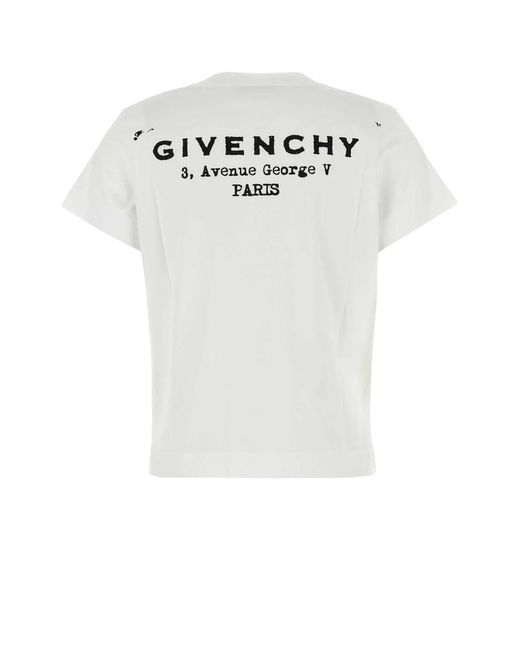 Givenchy White Regular Tshirt