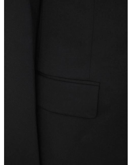 Lanvin Black Peak Collar Tuxedo Jacket for men