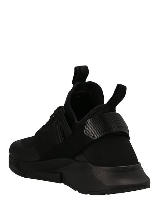 Tom Ford Black Logo Techno Sneakers for men