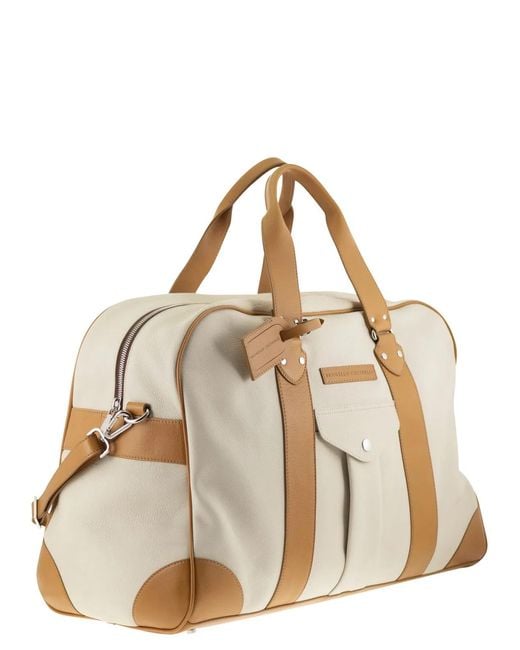 Brunello Cucinelli Metallic Street Bag for men