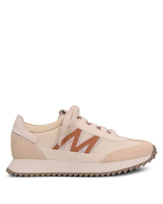 Moncler Pink Pacey 2 Logo-Detail Platform Sneakers