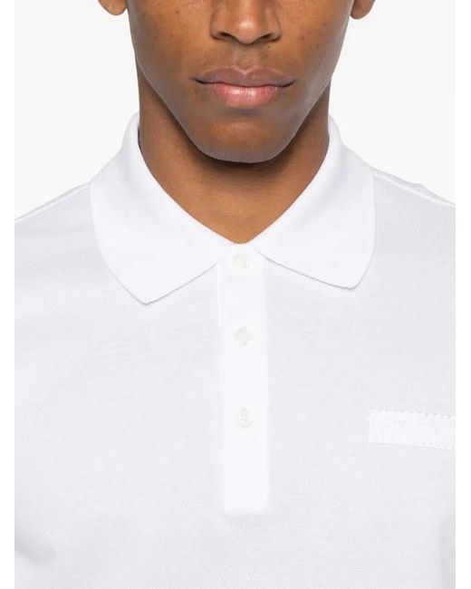 Givenchy White Short Sleeve Polo Regular Fit for men
