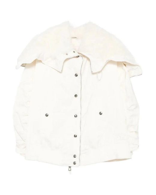 Ermanno Scervino Natural Polyester Parka