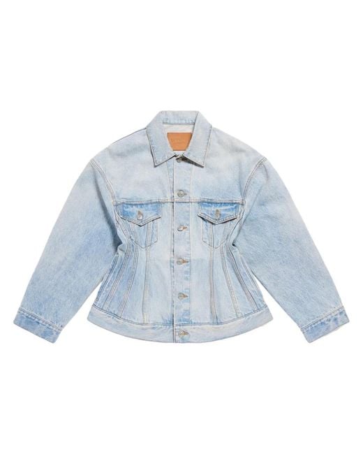 Balenciaga Blue Denim Jacket Cotton