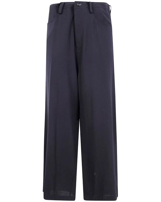 Y's Yohji Yamamoto Blue Long Straight Trousers