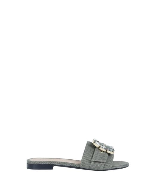 Roberto Festa White Flat Slipper
