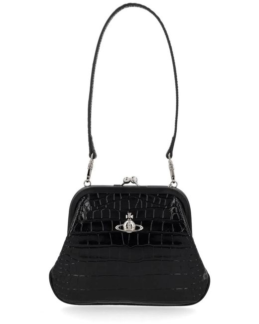 Vivienne Westwood Black Viviennes Clutch Bag