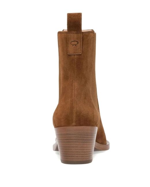 Gianvito Rossi Brown Shoes Camoscio