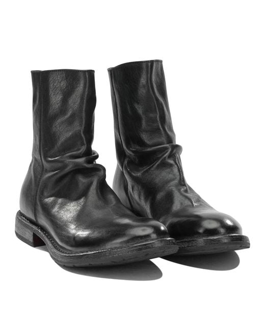 Moma Black "Minsk" Ankle Boots With Zipper for men