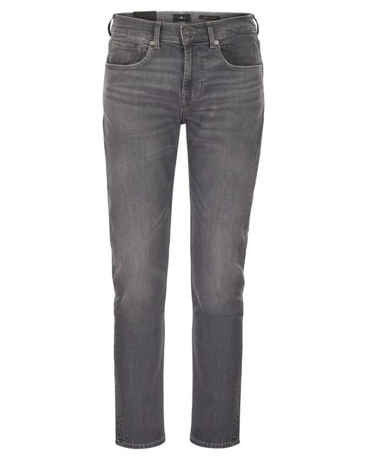 7 For All Mankind Gray Slimmy Tapered for men