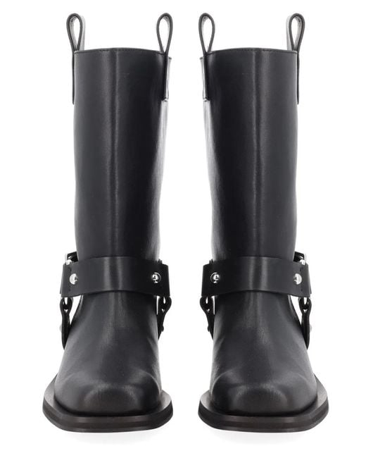 Ganni Black Stivale "Biker"