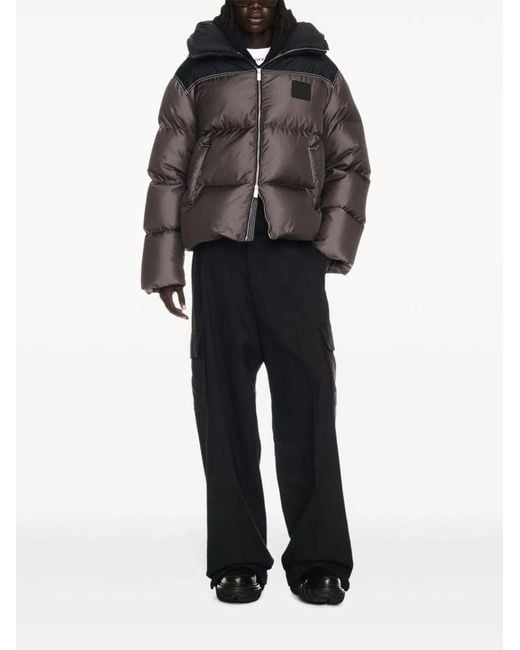 Off-White c/o Virgil Abloh Black Patch Down Jacket for men