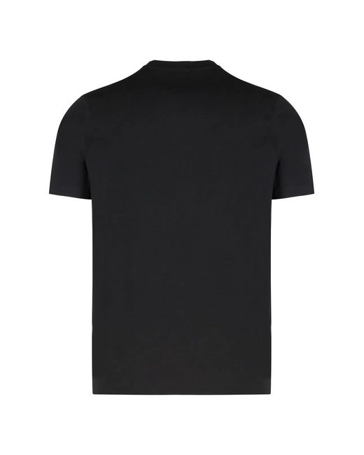 Paul & Shark Black Paul & Shark Cotton T-Shirt With Logo for men