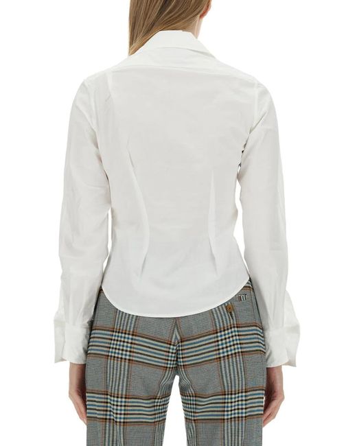 Vivienne Westwood White Drunken Shirt