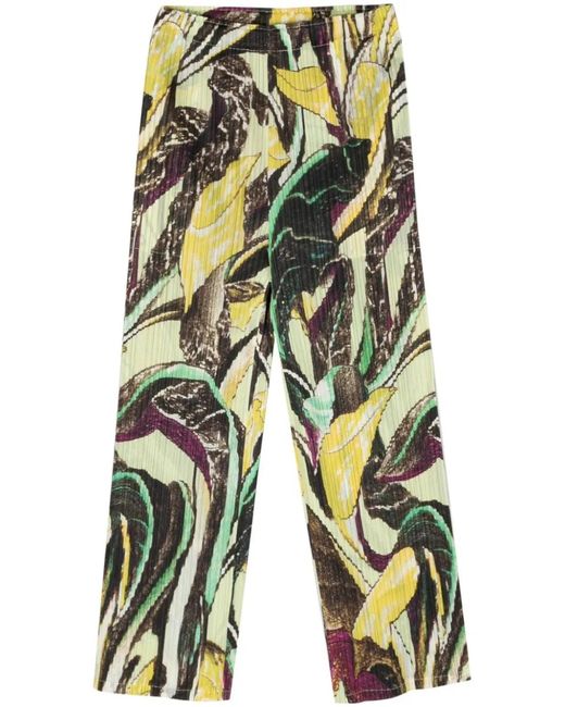 Pleats Please Issey Miyake Green Pleats Please By Issey Miyake Tardivo Pants