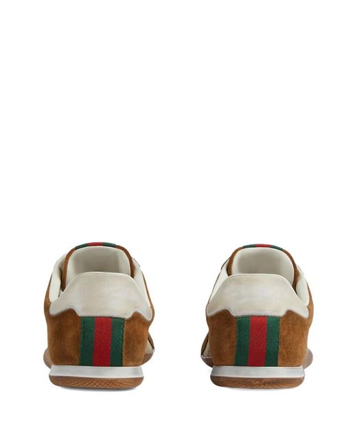 Gucci Brown Suede Trim Lace-Up for men