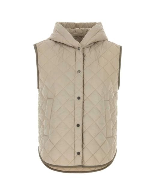 Brunello Cucinelli Natural Outerwear Vest