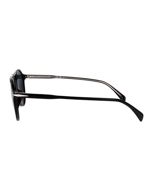 David Beckham Black Acetate Sunglasses for men