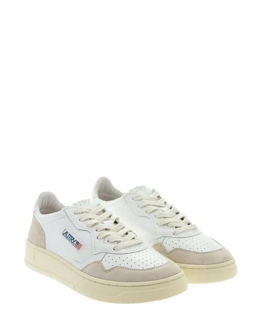 Autry White Medalist Low for men