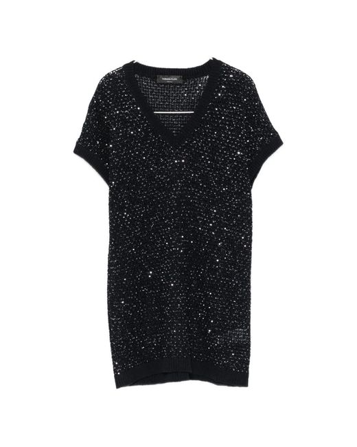 Fabiana Filippi Black Maglia Con Paillettes