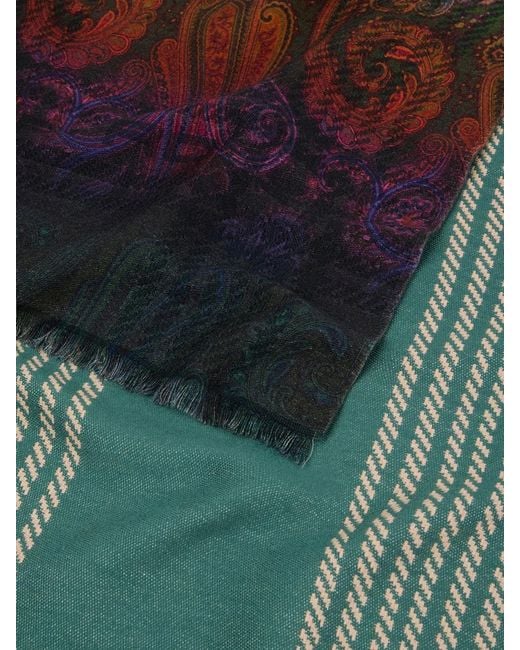 Etro White Scarf 50X200 for men