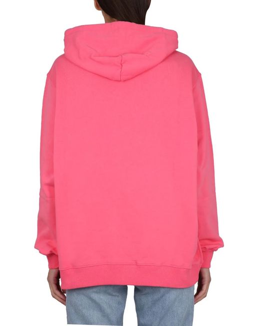 MSGM Pink Sweatshirt With Logo