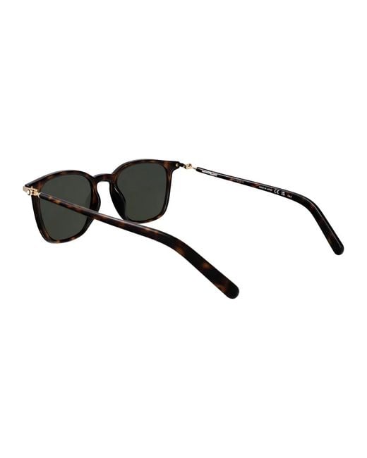 Montblanc Black Havana-- Injected Sunglasses for men