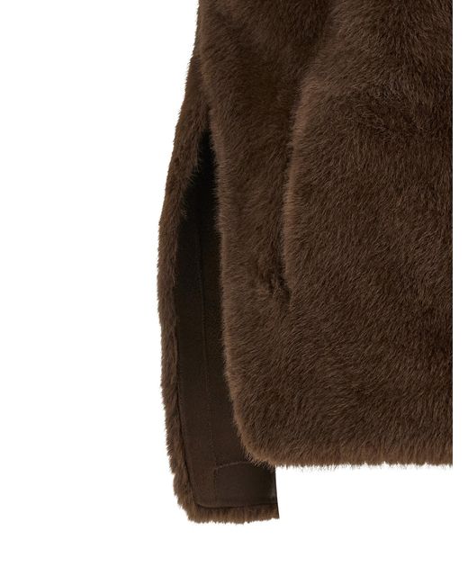 Lou Andrea Brown Eco-Fur Vest