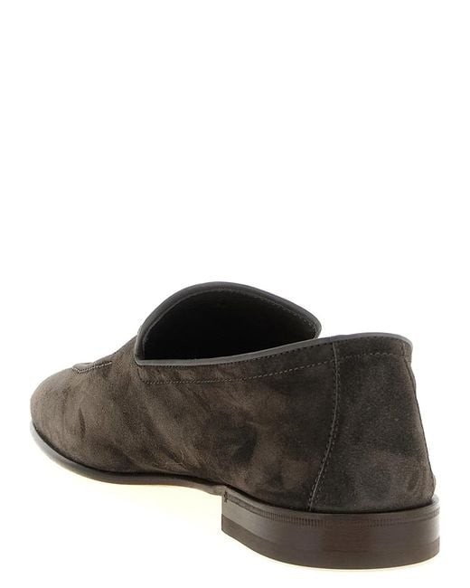Brunello Cucinelli Black 'Penny Loafer' Loafers for men