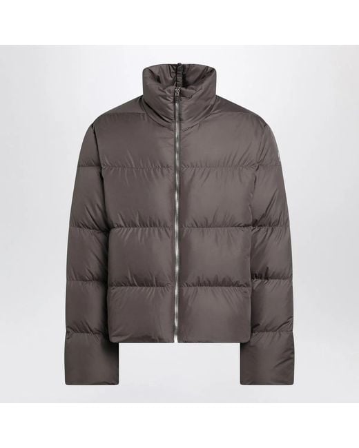 Moncler Brown Mud-Colored Zip-Up Down Jacket for men