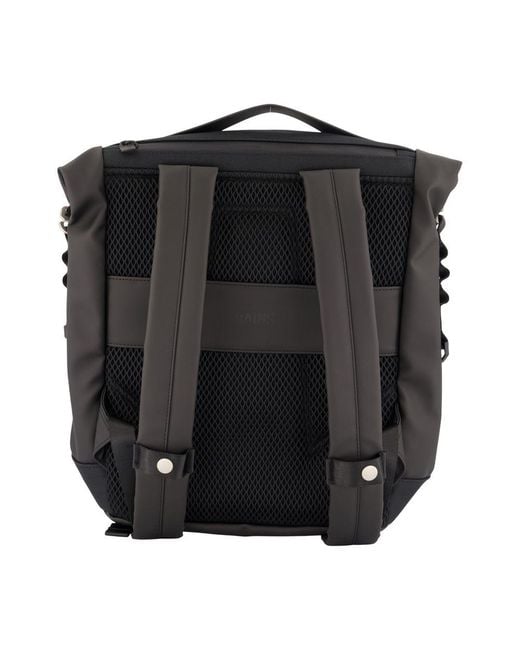 Rains Black Otaru W3 Rucksack