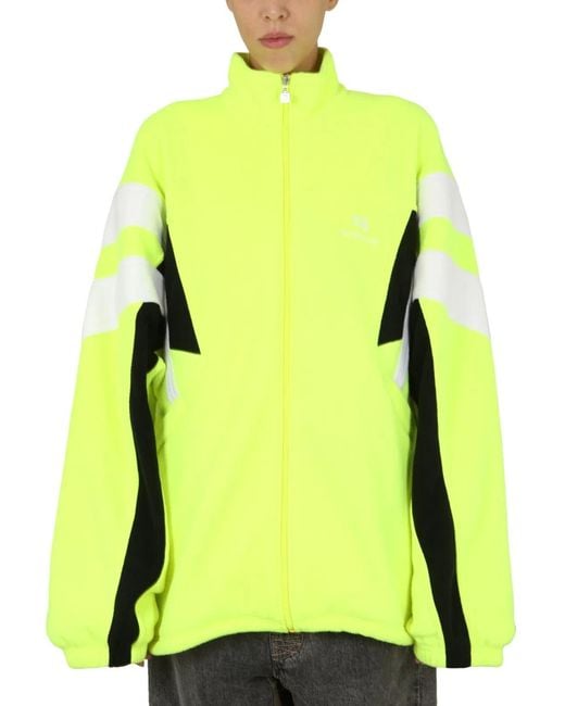 Balenciaga Yellow Giacca Sportiva "Sporty B"