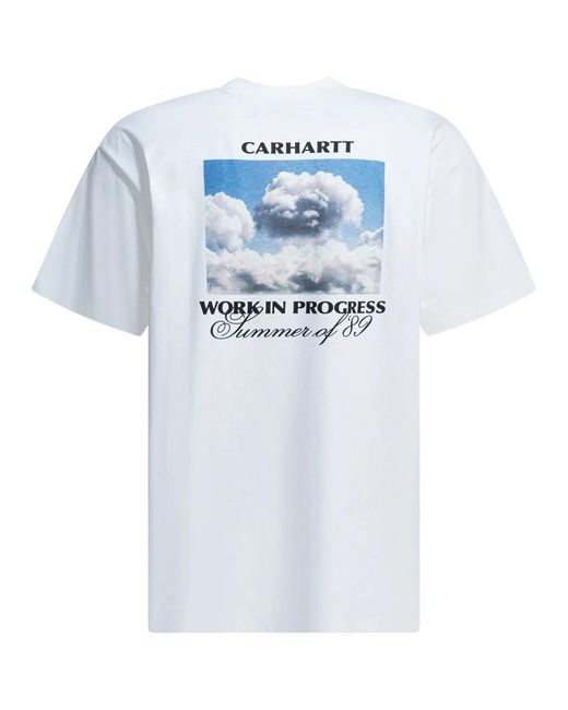 Carhartt White "Warm Views" Crewneck T-Shirt for men