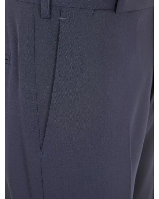 Lardini Blue Classic Trousers for men